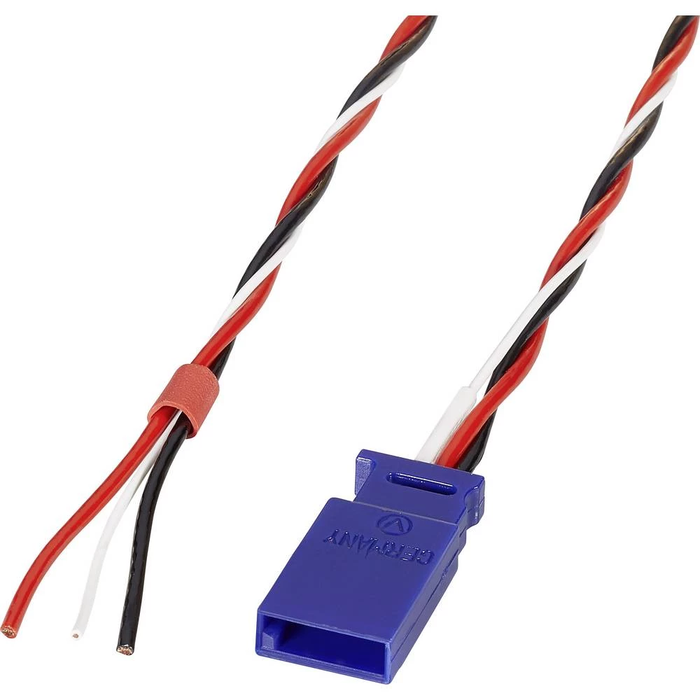 Servo Protiv kabel Delux [1x JR - 1x Slobodan kraj] 1000 mm 0.5 mm&sup2; sukani Reely slika