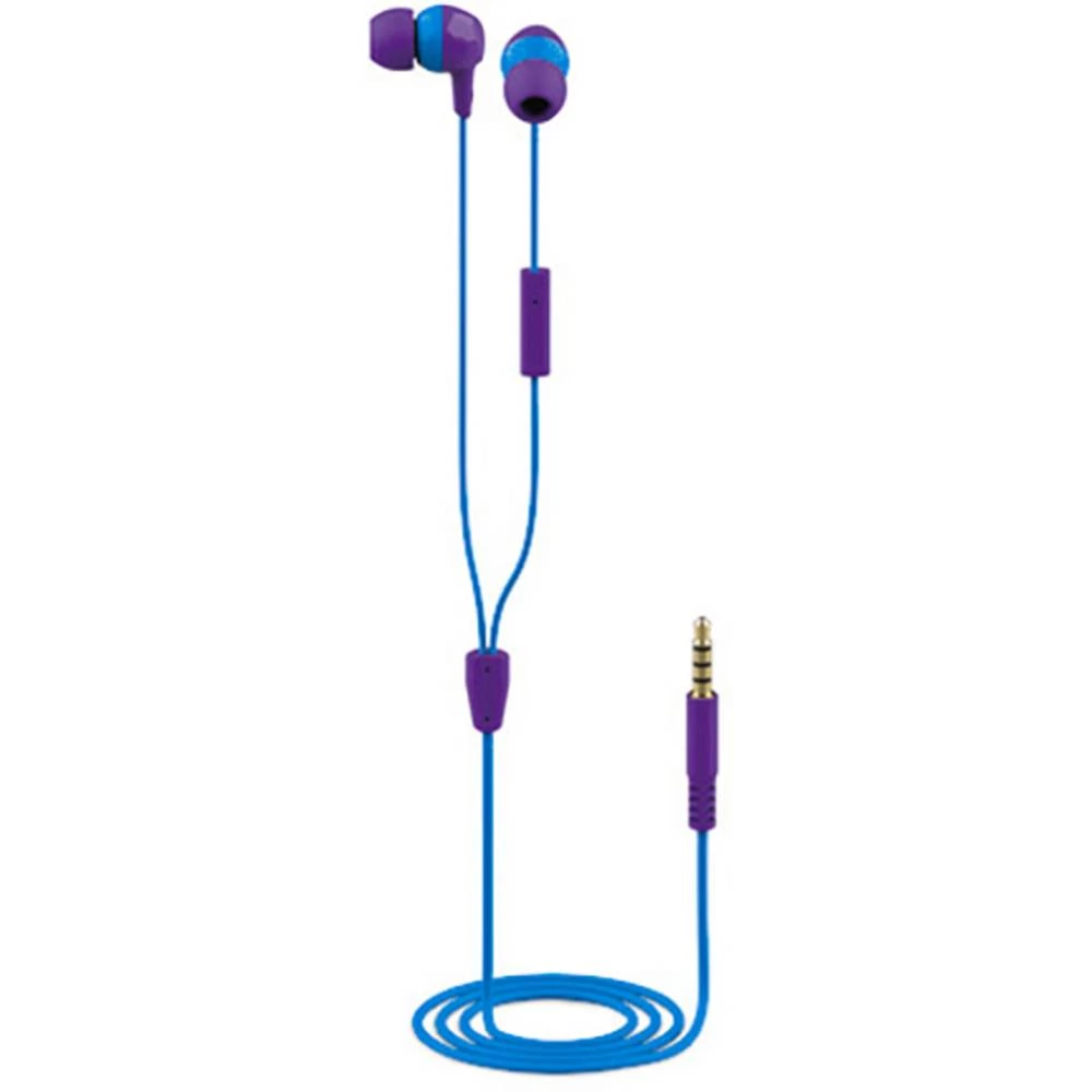 in ear slušalice Trust Buddi Kids u ušima ljubičasta slika