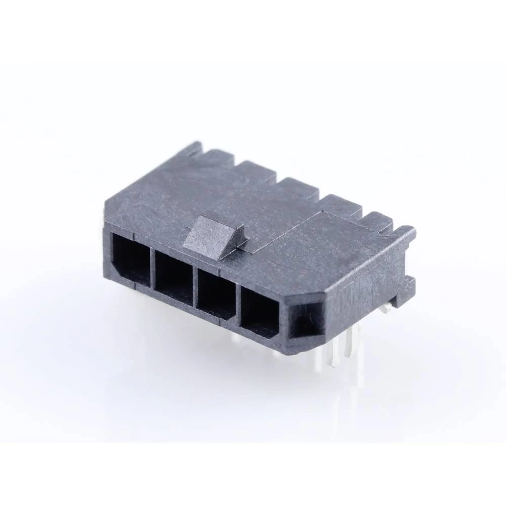Molex ugradna standardna letva s muškim kontaktima Ukupan broj polova 4 Raster: 3.00 mm 436500405 1 St. Tray slika