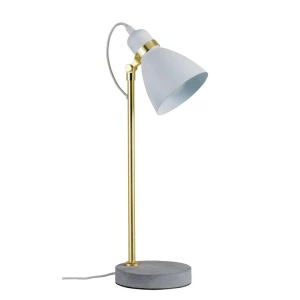 Stolna svjetiljka LED E27 20 W Paulmann Neordic Orm Betonsko-siva boja, Bijela, Zlatna slika