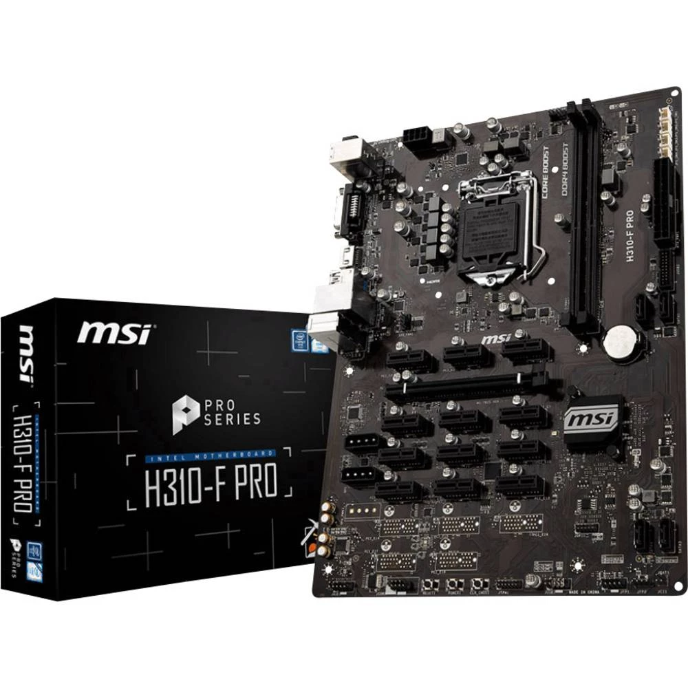 Matična ploča MSI H310-F PRO Baza Intel&reg; 1151v2 Faktor oblika ATX Set čipova matične ploče Intel&reg; H310 slika