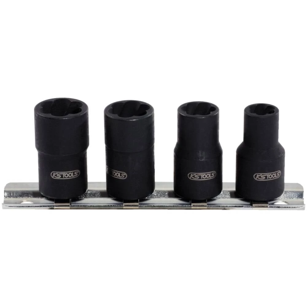 KS Tools 913.3850 Set nasadnih ključeva spiralnog profila 3/8", 4 kom, 8-13 mm slika