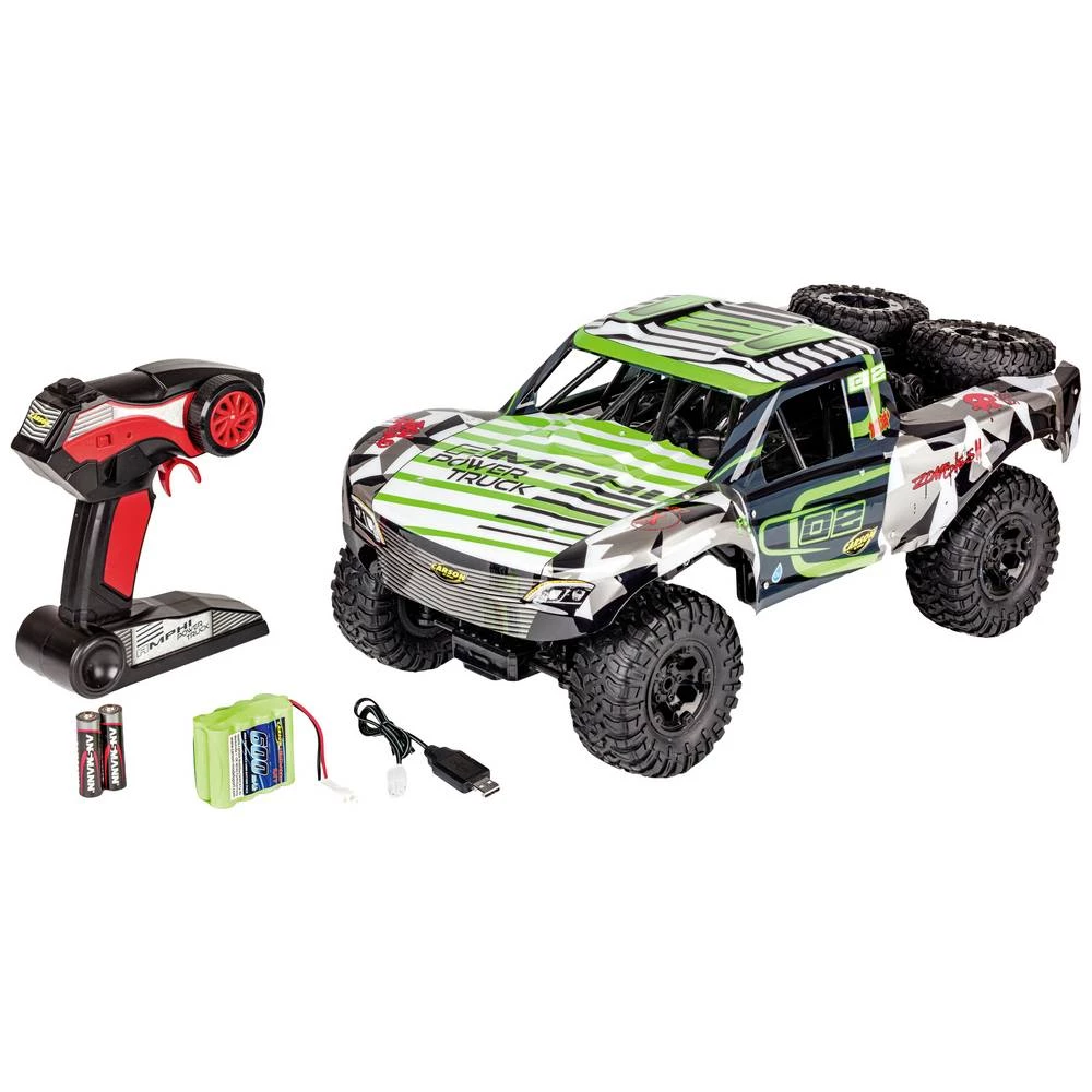 Carson RC Sport Amphi Power Truck zelena s četkama 1:10 RC model automobila električni  short course pogon na sva četiri kotača (4wd) RtR 2,4 GHz slika