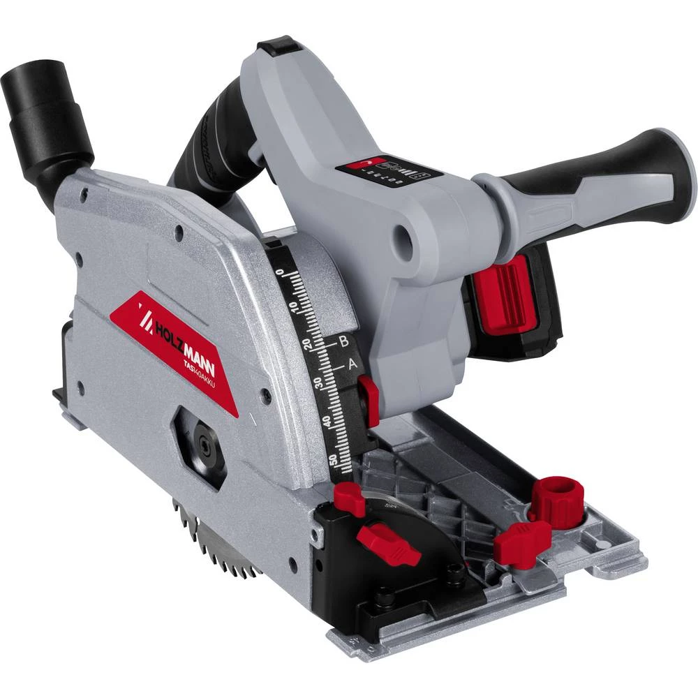 Holzmann Maschinen TAS140AKKU akumulatorska kružna pila Dubina reza maks. (90°) 52 mm uklj. 2 akumulatora, uklj. tračna slika