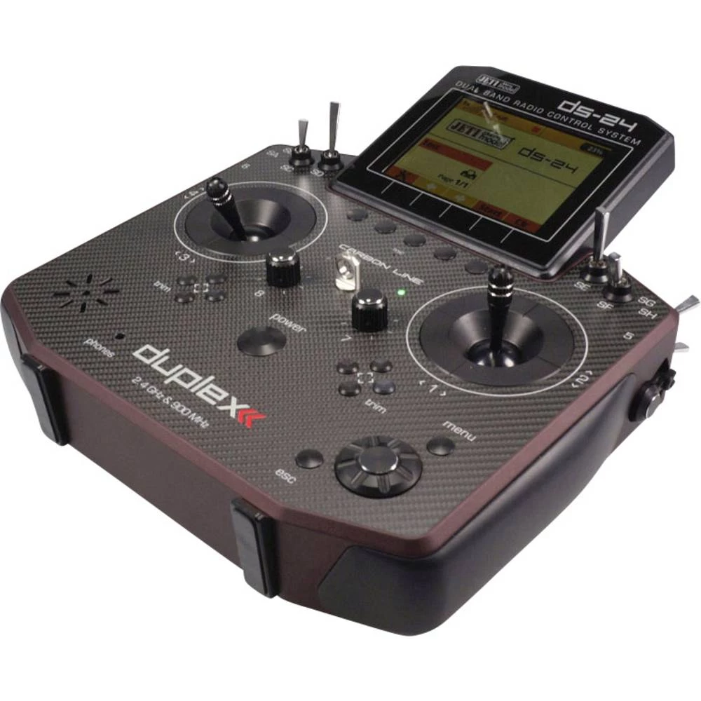 Jeti DS-24 Carbon Line, Multimode Ručni daljinski upravljač 2,4 GHz Broj kanala: 24 Uklj. prijemnik slika