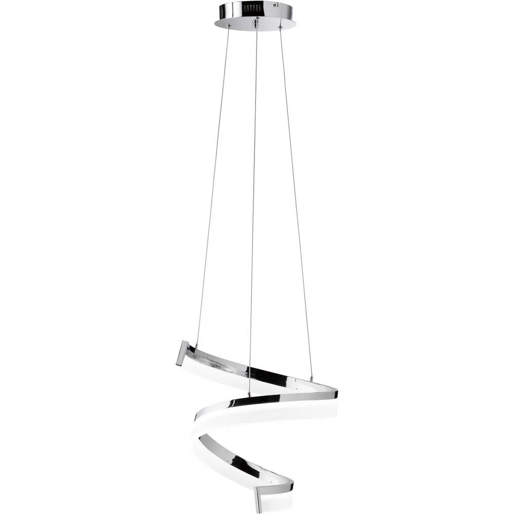 LED viseća svjetiljka 27 W Toplo-bijela WOFI FARE 7032.01.01.5000 Krom boja slika