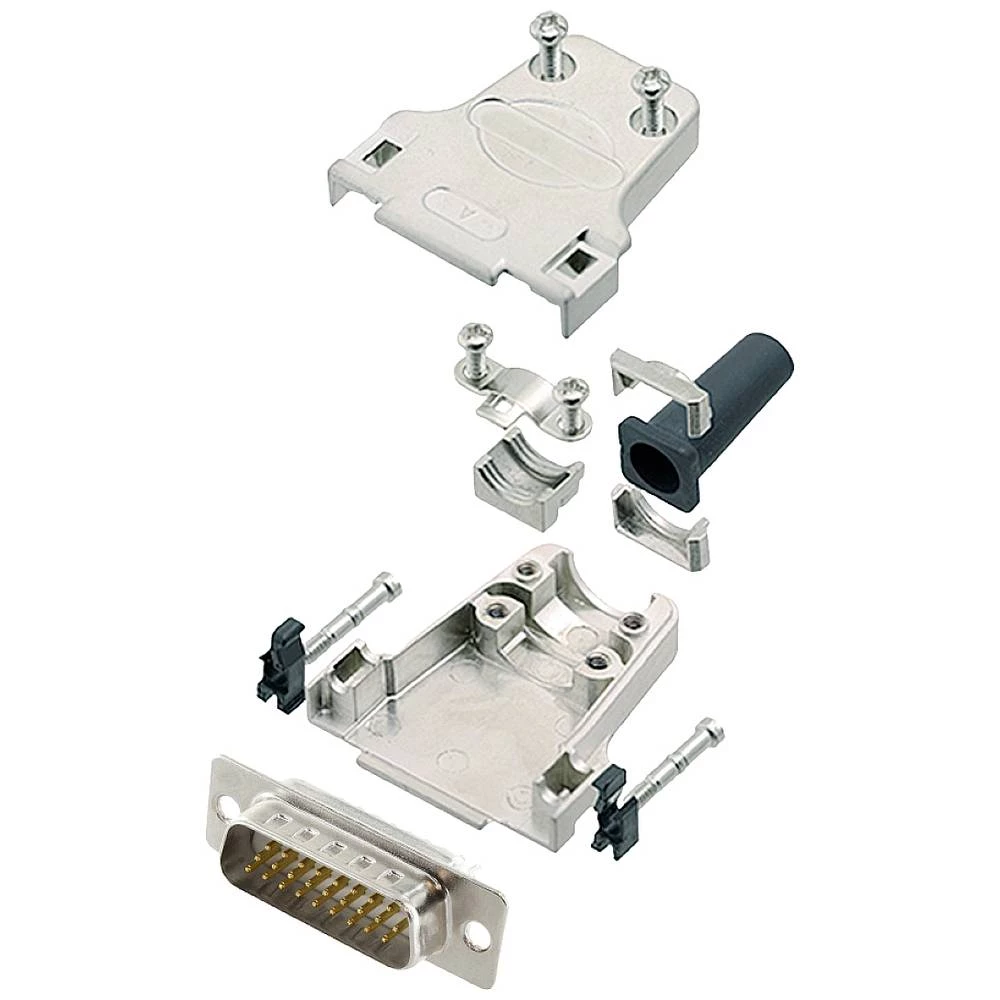 Komplet D-SUB pinskih konektora 180 ° Broj polova: 26 Lemni kup encitech DTZF15-HDP26-W-K 1 ST slika