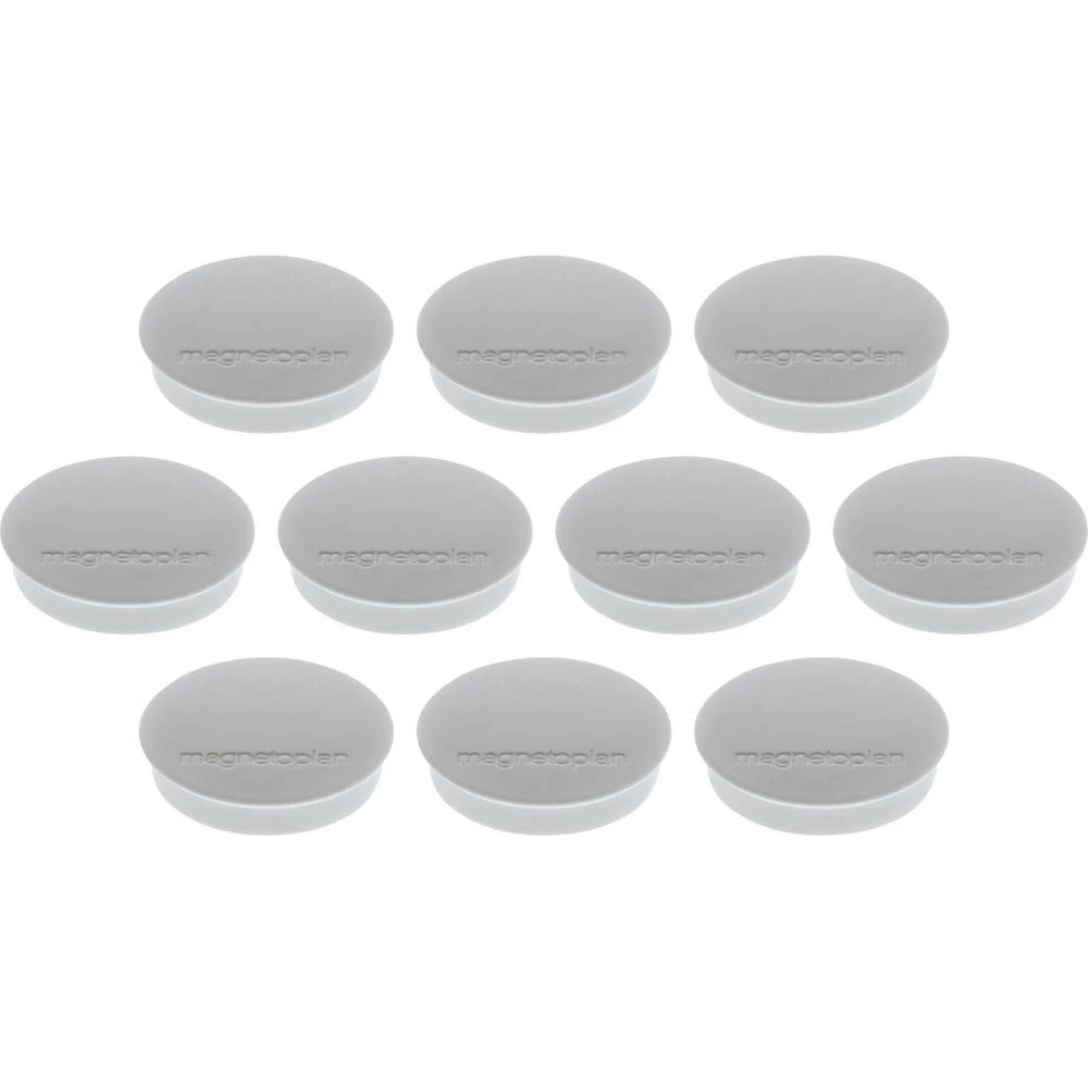 Magnetoplan Magnet Discofix Standard (&Oslash; x V) 30 mm x 8 mm Okrugli Siva 10 ST 1664201 slika