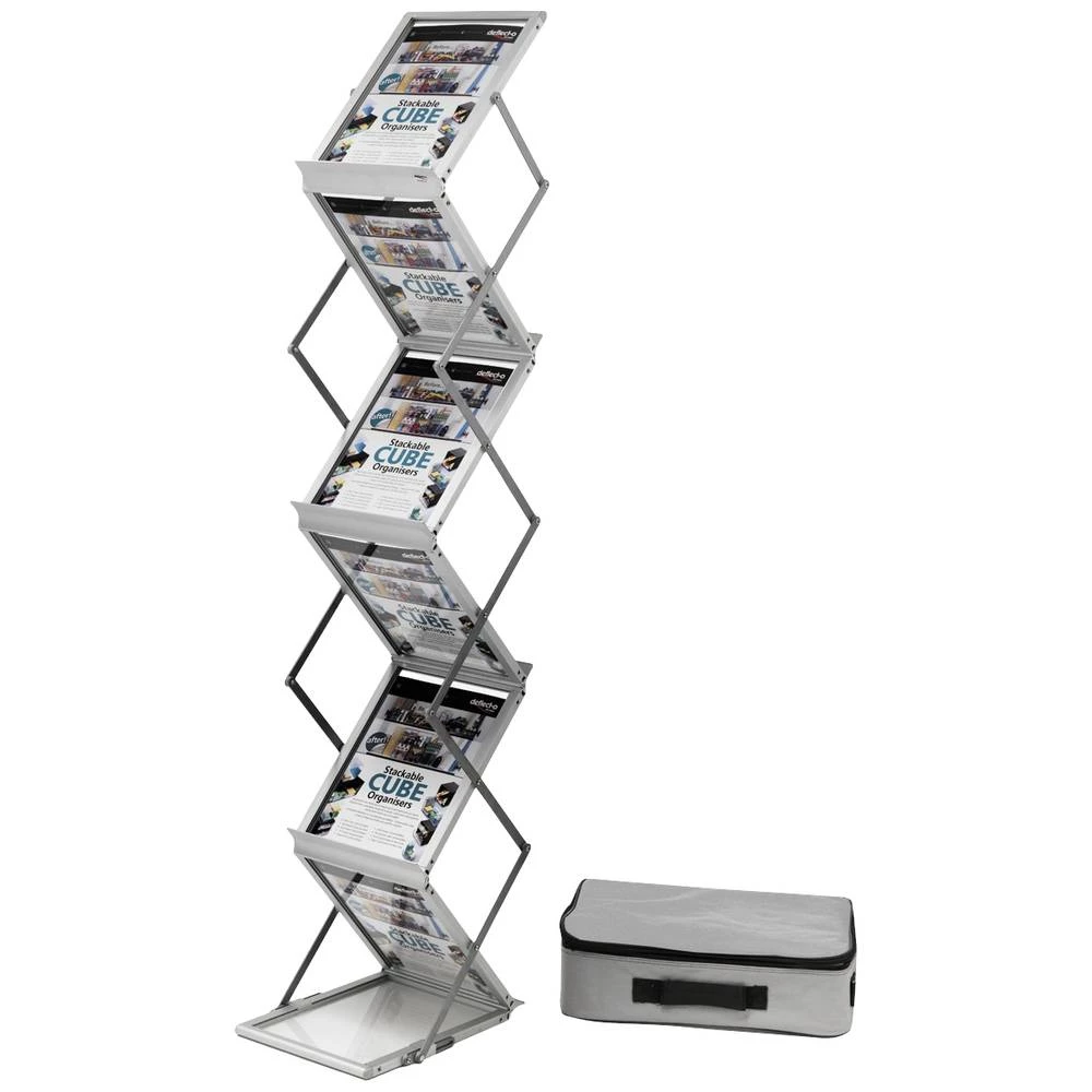 Deflecto 36100 nosač brošure srebrna din a4 Broj pretinaca 6 1 St. (Š x V x D) 280 x 1500 x 375 mm slika