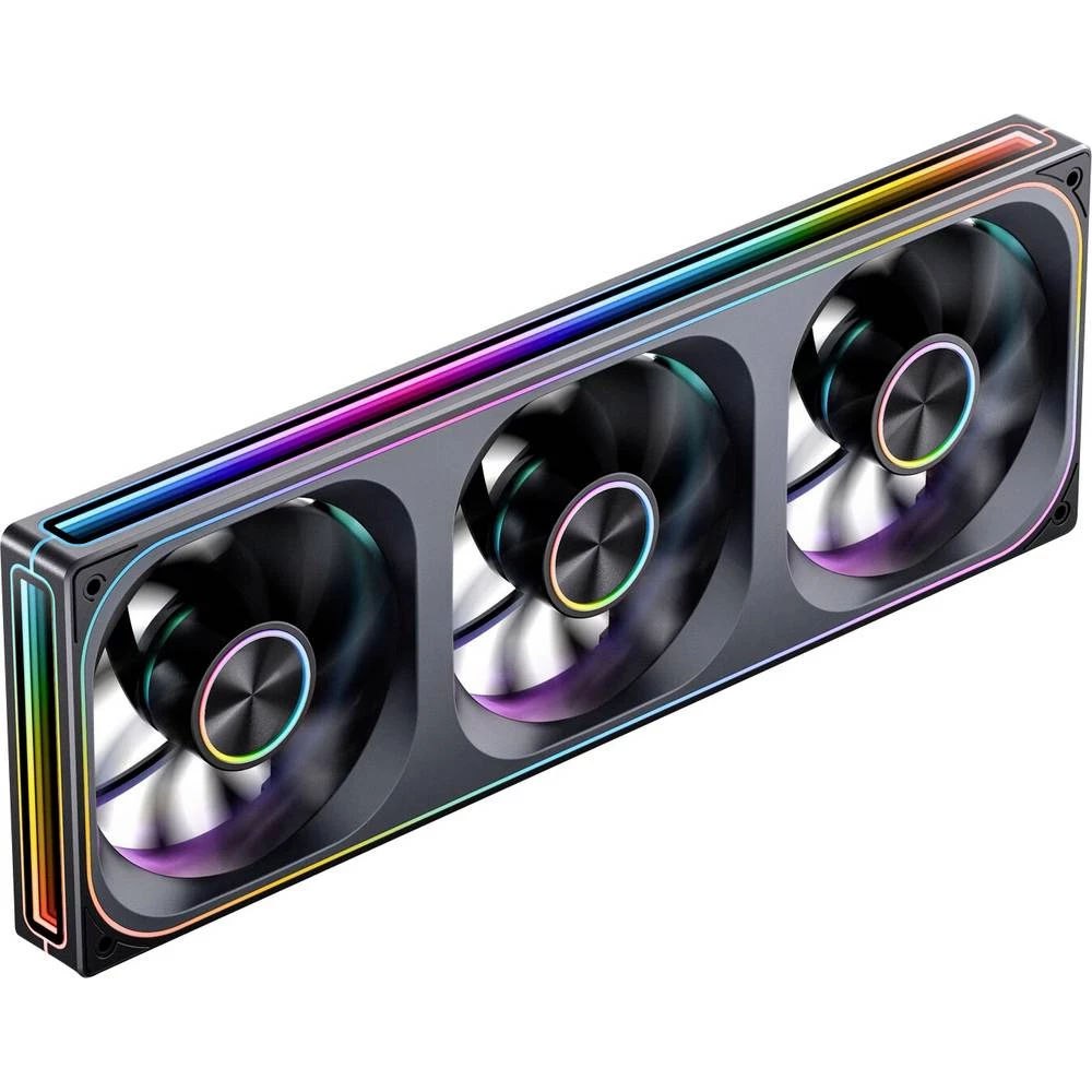Jonsbo ZA-360 ventilator za PC kućište crna uklj. LED rasvjeta slika
