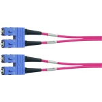 Staklena vlakna Svjetlovodi Priključni kabel [1x Muški konektor SC - 1x Muški konektor SC] 50/125 µ Multimode OM3 1 m Tele