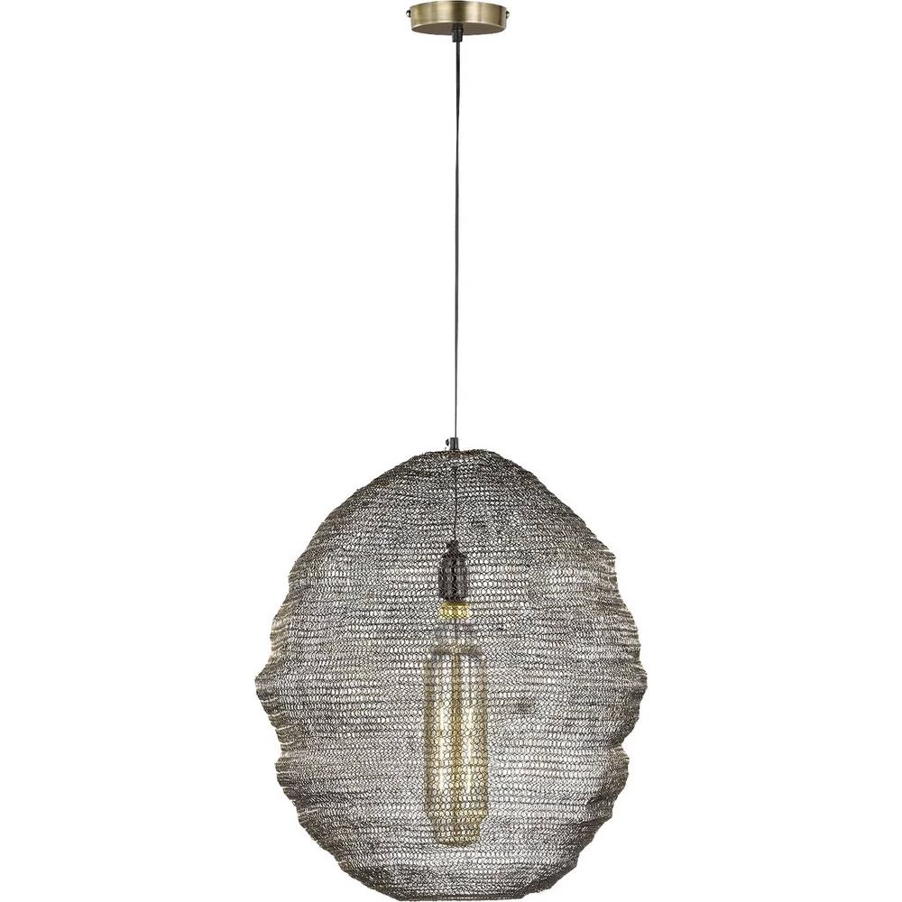 Fischer & Honsel Ano 60300 viseća svjetiljka E27 mjedena, crna slika