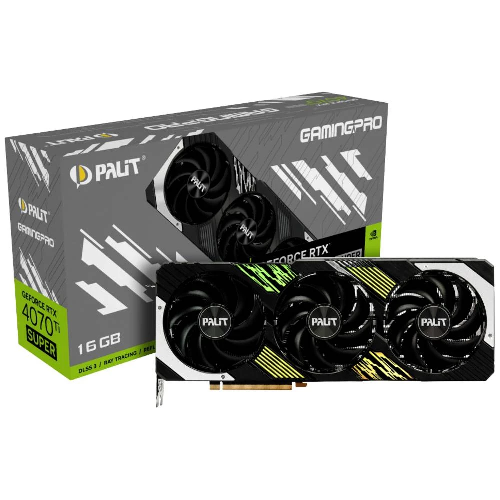 Palit grafička kartica Nvidia GeForce RTX 4070 Ti SUPER GamingPro  16 GB GDDR6X-RAM PCIe x16  HDMI™, DisplayPort RGB osv slika