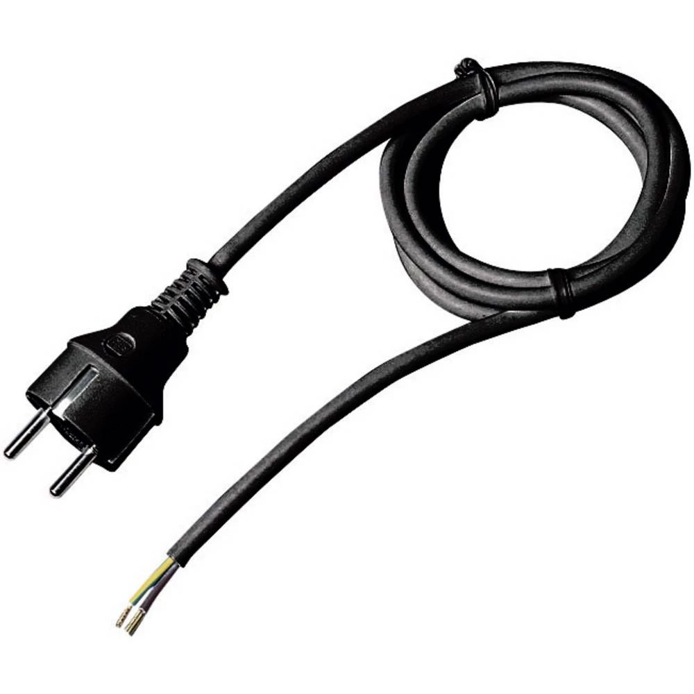 Basetech 611996 Mrežni kabel, priključni kabel za štednjak Crna slika