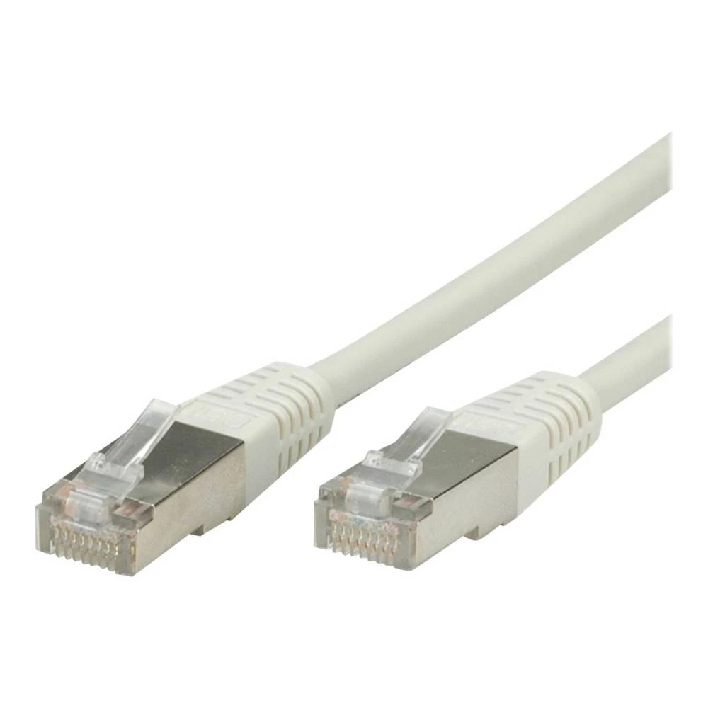 Value 21.99.0307 RJ45 mrežni kabel, Patch kabel cat 5e S/FTP 7.00 m siva dvostruko zaštićen, pozlaćeni kontakti 1 St. slika