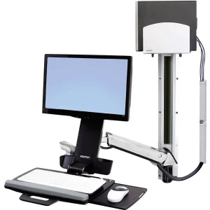 1-struki Zidni nosač za monitor 25,4 cm (10") - 61,0 cm (24") Nagibni i okretni, Rotirajuči Ergotron StyleView Sit-Stand Combo S slika