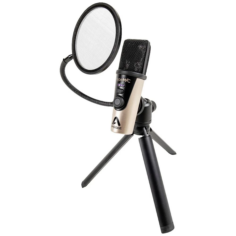 Apogee HypeMiC USB mikrofon USB, žičani uklj. kabel, uklj. tronožac, uklj. torba, uklj. vjetrobran slika