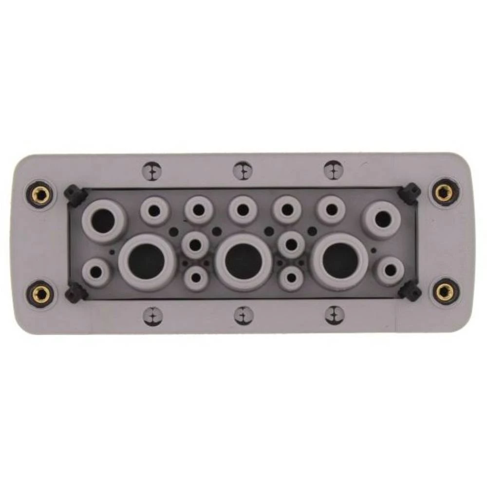 CONTA-CLIP KES-GB 16-1/24 GR kabelska uvodnica    Debljina ploče (maks.) 2 mm poliamid 6.6 siva 10 St. slika