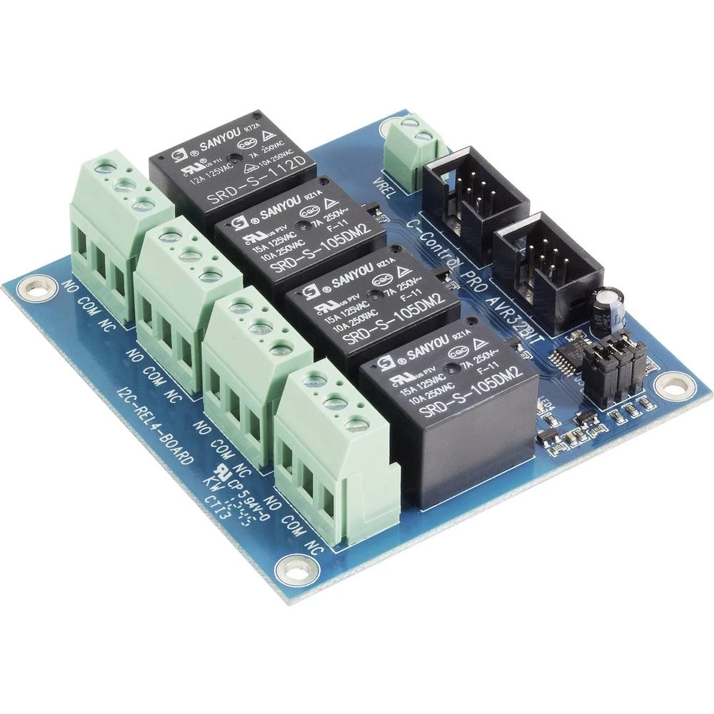 C-Control PRO AVR 32-Bit REL4 ploča 12 V/DC slika