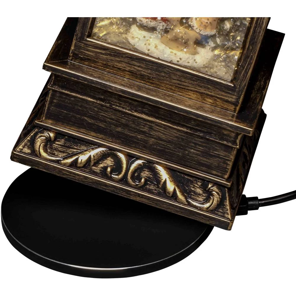 LED kulisa Djed Božićnjak s djetetom S timerom Toplo-bijela LED Konstsmide 4370-000 Smeđa boja slika