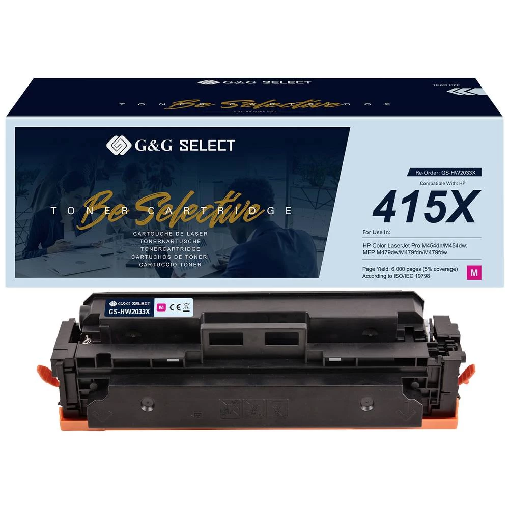 G&G toner zamijenjen HP 415X kompatibilan purpurno crven W2033X GS-HW2033X(415X) slika
