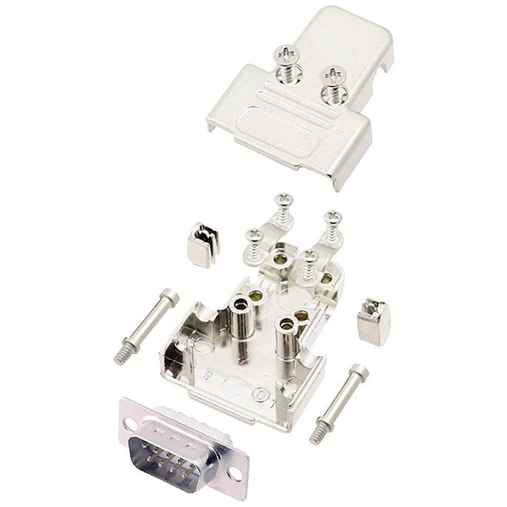 Komplet D-SUB pinskih konektora 180 ° Broj polova: 9 Lemni kup encitech TRI-M-09-DMP-W-K 1 ST slika