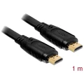 Delock HDMI priključni kabel HDMI-A utikač, HDMI-A utikač 1.00 m crna 82669  HDMI kabel slika