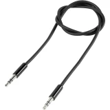 SpeaKa Professional-JACK audio priključni kabel [1x JACK utikač 3.5 mm - 1x JACK utikač 3.5 mm] 1 m crn SuperSoft