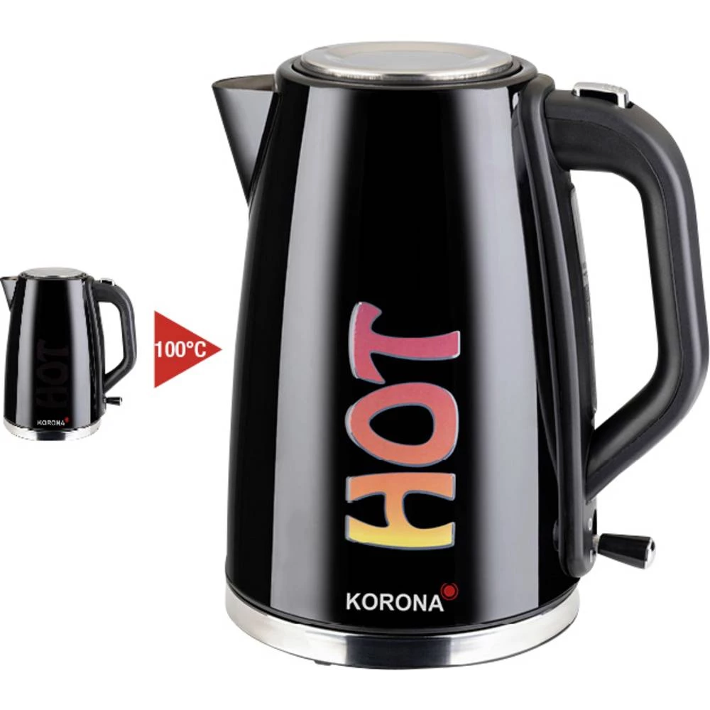 Korona kuhalo za vodu bezžičan crna slika