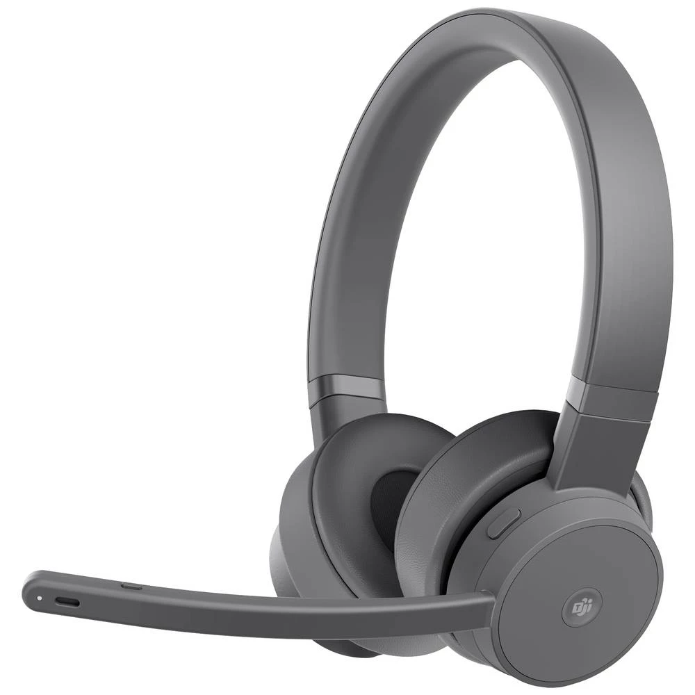 Lenovo Go Wireless ANC On Ear Headset Bluetooth® stereo siva poništavanje buke kontrola glasnoće, utišavanje mikrofona slika
