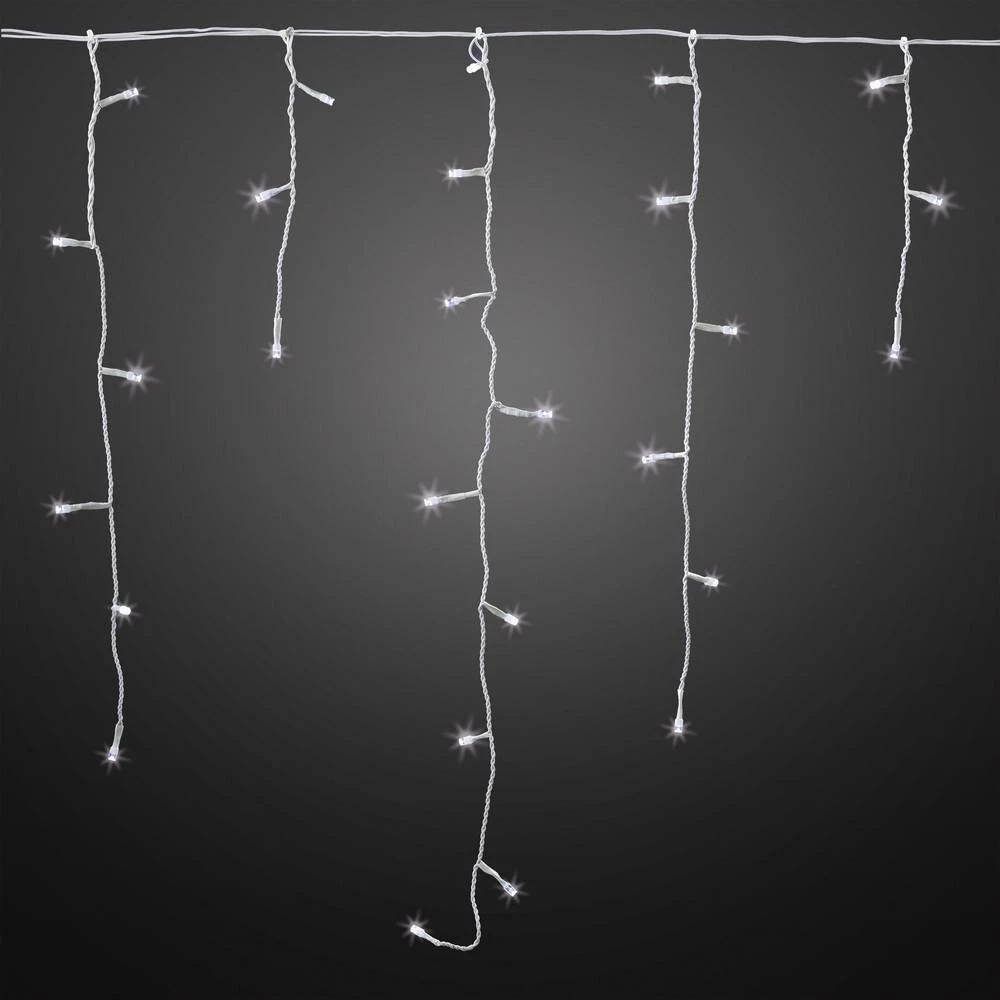 Svjetlosna zavjesa u obliku ledene kiše Vani 180 LED Toplo-bijela Hellum slika