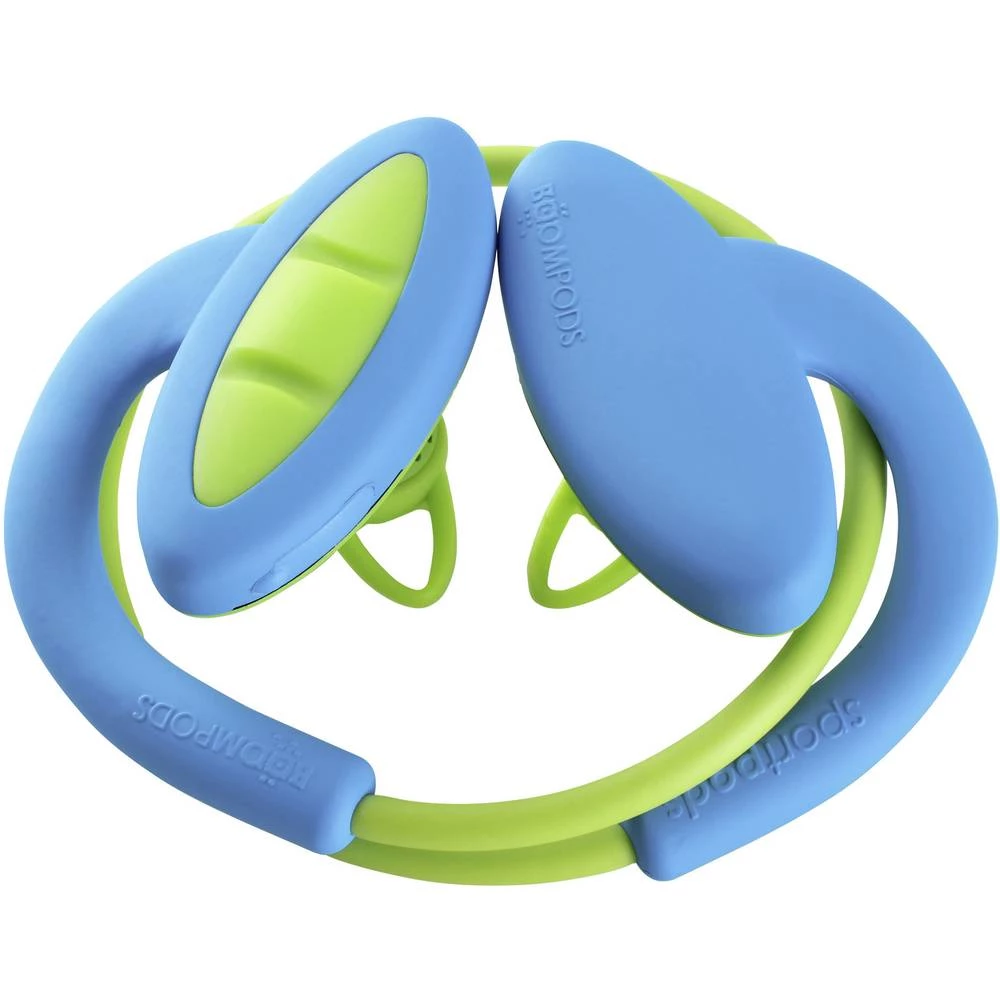 Bluetooth&reg; Sportske Naglavne slušalice Boompods Sportpods 2 U ušima Slušalice s mikrofonom, Otporne na znojenje Plava boja, slika