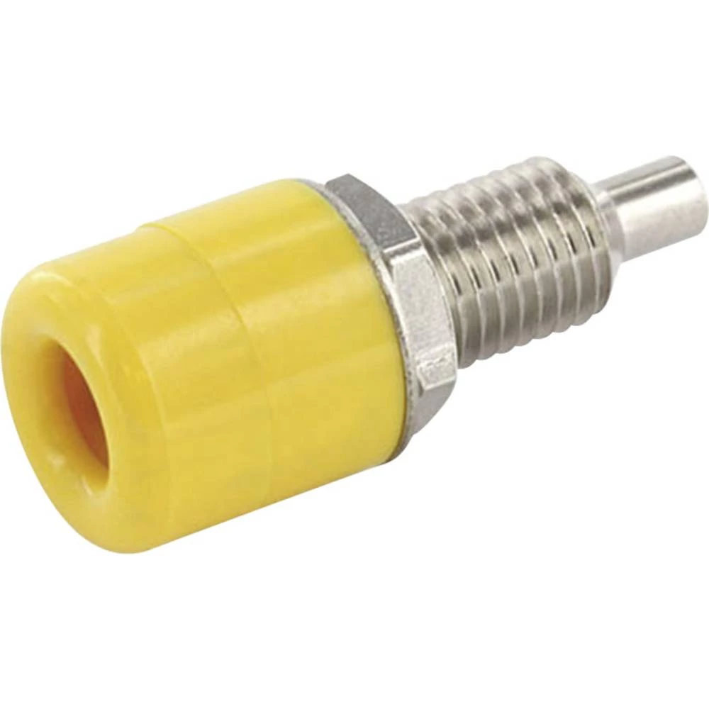 Laboratorijski ženski konektor Ženski konektor, vertikalna ugradnja Zatik-&Oslash;: 4 mm Žuta econ connect 100 ST slika