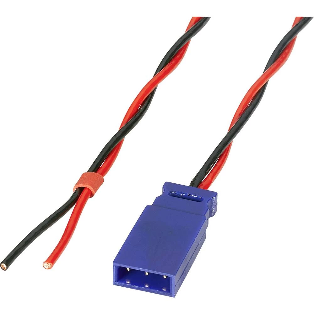 Baterije Protiv kabel Delux [1x JR utikač - 1x Slobodan kraj] 300 mm 0.50 mm&sup2; sukani Reely slika