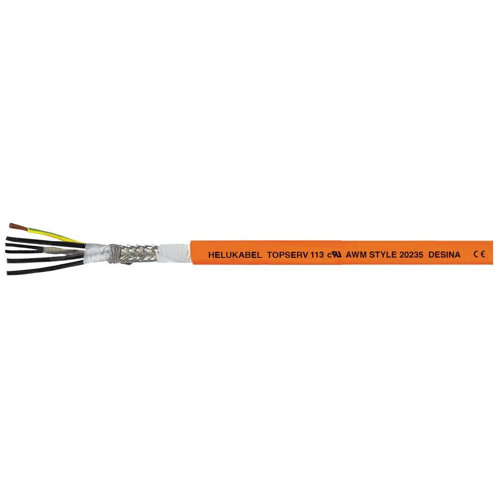 Helukabel TOPSERV® 113 vod za servo 4 G 2.50 mm² + 2 x 1.00 mm² narančasta 74507 50 m slika