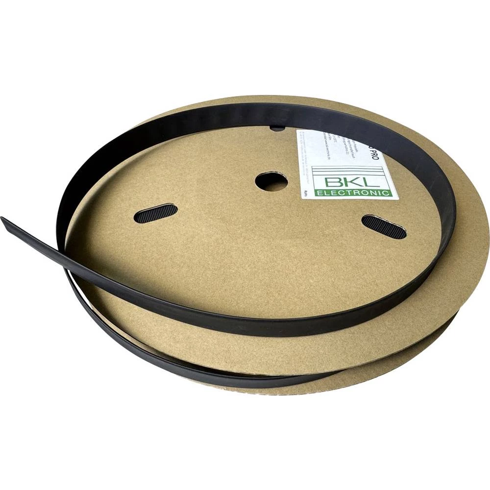 BKL Electronic 074282 skupljajuća cijev crna 4.8 mm 2.4 mm Stopa skupljanja:2:1 100 m slika