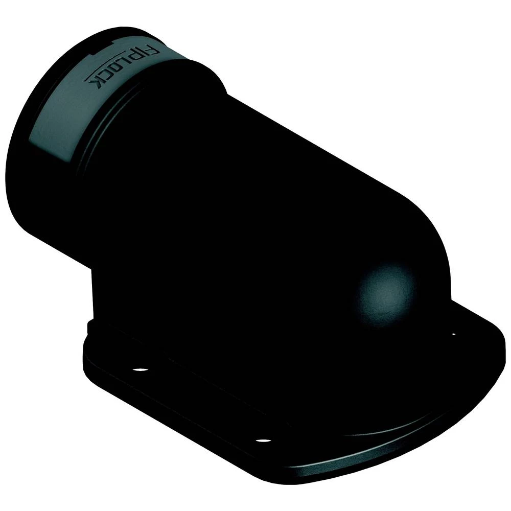 Priključna prirubnica za valovitu cijev Frankonian, 90 stupnjeva APPA-48P48PG-01 Fränkische Rohrwerke 4890919201 krajni dio  150.8 mm  siva 4 St. slika