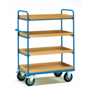 Fetra Hauptartikel 8220 etažna kolica čelik obložen s prahom Opterećenje (maks.): 400 kg briljantno-plava (RAL 5007) boj slika