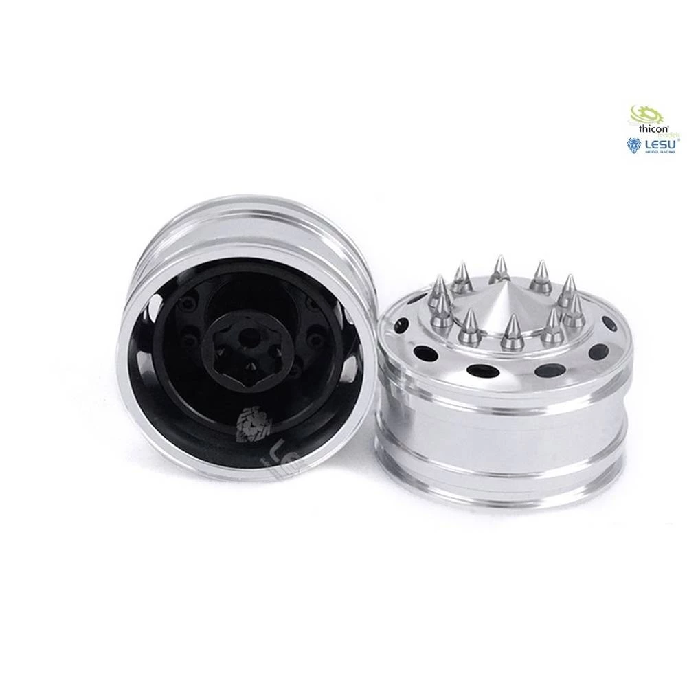 1:14 kotači od lake legure SAD prednji široki za pogonsku prednju osovinu Thicon Models 1:14  naplatci 25 mm      2 St. slika