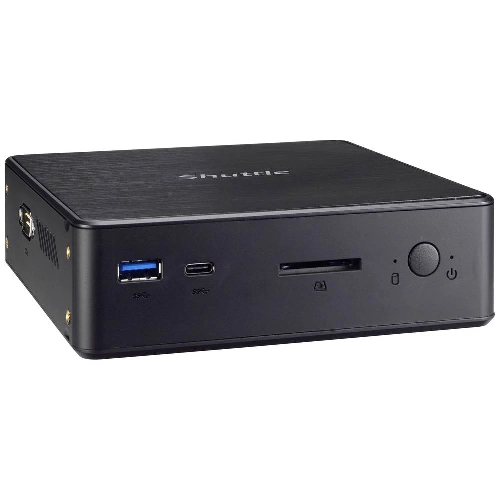 Shuttle Nano PC NC10U, Intel Celeron 4205U, 1x HDMI, 1x DP, 1x 2.5&quot, ležište, 1x M.2, 1x LAN, 1x COM, Wifi, kontinuirani rad 24/7, uključujući VESA i postolje Shuttle Barebone NC10U () Inte... slika