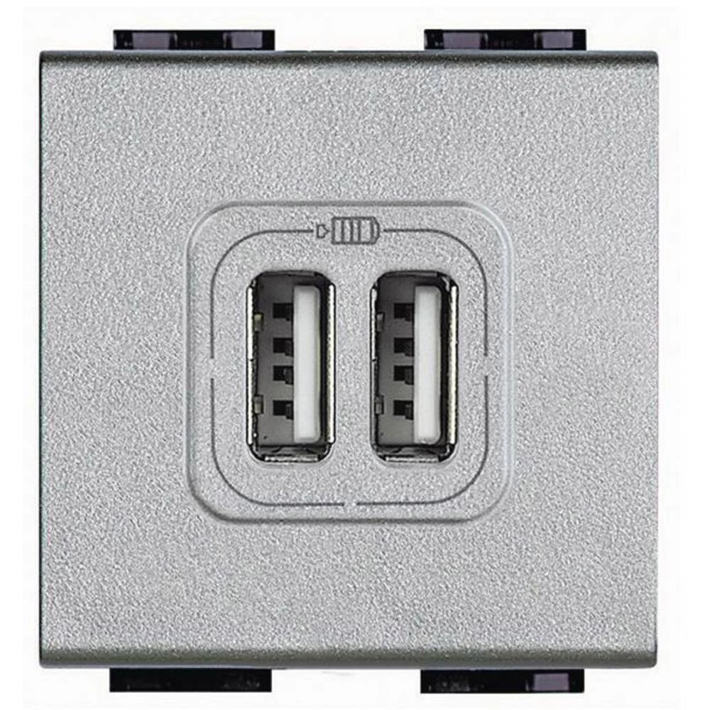 Legrand   USB utičnica Living&Light aluminij boja NT4285C2 slika