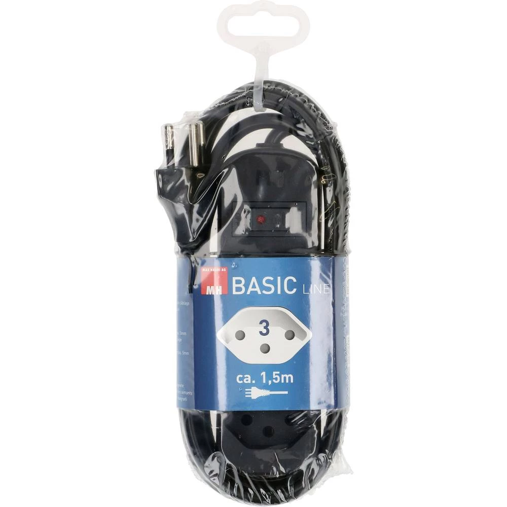 Max Hauri 160242 razdjelna letva s prekidačem 1 komad crna ch utikač 1 St. slika