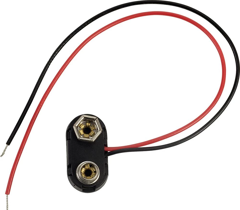 Baterije - držač 1x 9 V Block Snap priključak TRU COMPONENTS T-ABS-15 slika