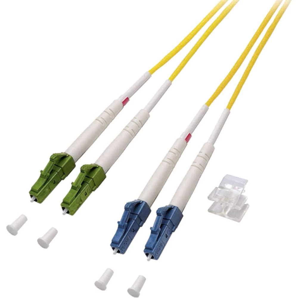 Staklena vlakna Svjetlovodi Priključni kabel [1x Muški konektor LC/APC 8° - 1x Muški konektor LC/UPC] 9/125 &micro; Singlemode O slika