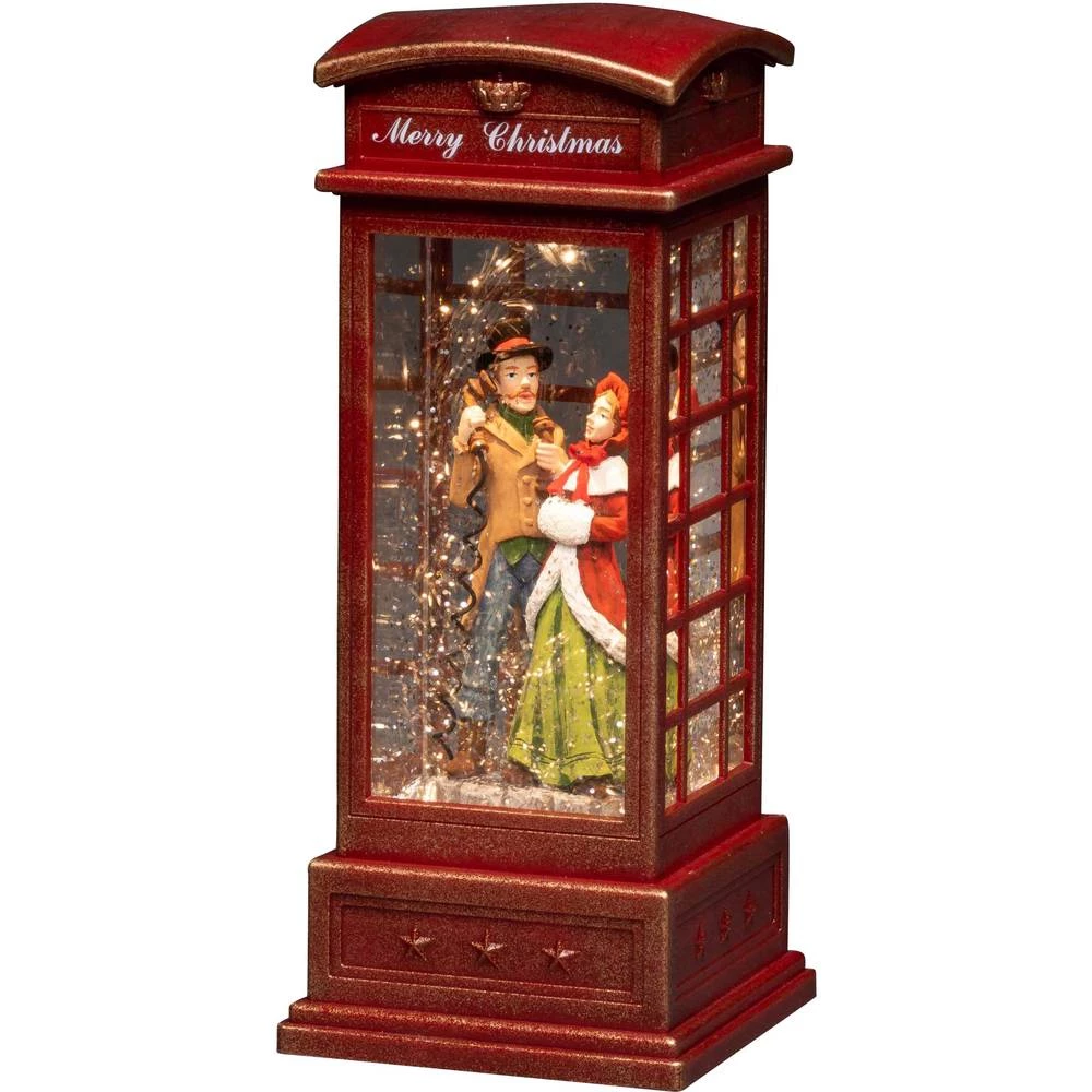 LED kulisa Telefonska govornica S timerom Toplo-bijela LED Konstsmide 4368-550 Crvena slika