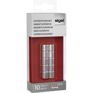 Sigel Magnet SuperDym C5 Strong Zylinder-Design (Ø x V) 10 mm x 10 mm Cilindar Srebrna 10 ST GL701 slika