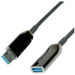 Roline USB kabel USB 3.2 gen.1 USB-A utičnica, USB-A utikač 10 m crna  12.04.1075