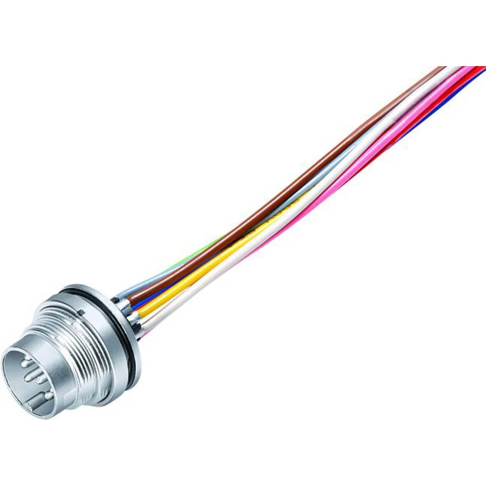 binder 09 0173 782 08-20 okrugli utikač konfekcionirani muški konektor za prirubnicu Ukupan broj polova: 8 Serija (Okrug slika