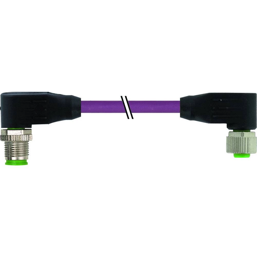 M12 muški 90 ° / M12 ženski 90 ° CANopen / DeviceNet PUR AWG24 + AWG22 rez vt UL / CSA + povucite pogl. 0,3m Murr Elektronik 7000-40551-8030030 utični konektor za senzor/aktivator, konfekcion slika