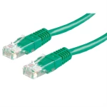 Value 21.99.1583 RJ45 mrežni kabel, Patch kabel cat 6 U/UTP 10.00 m zelena nezaštićen 1 St.